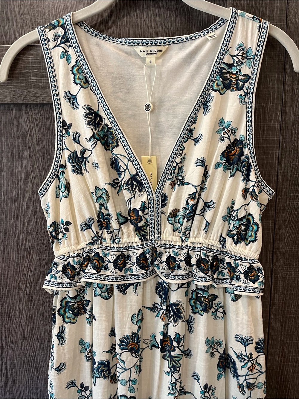 NWT Max Studio London sleeveless floral maxi dress - Picture 2 of 8